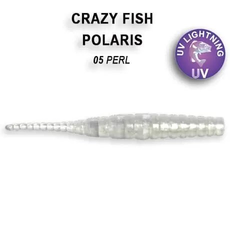Силиконовая приманка мягкая съедобная Crazy Fish Polaris 1.8" 45 мм 5-45-5-1 8 шт.