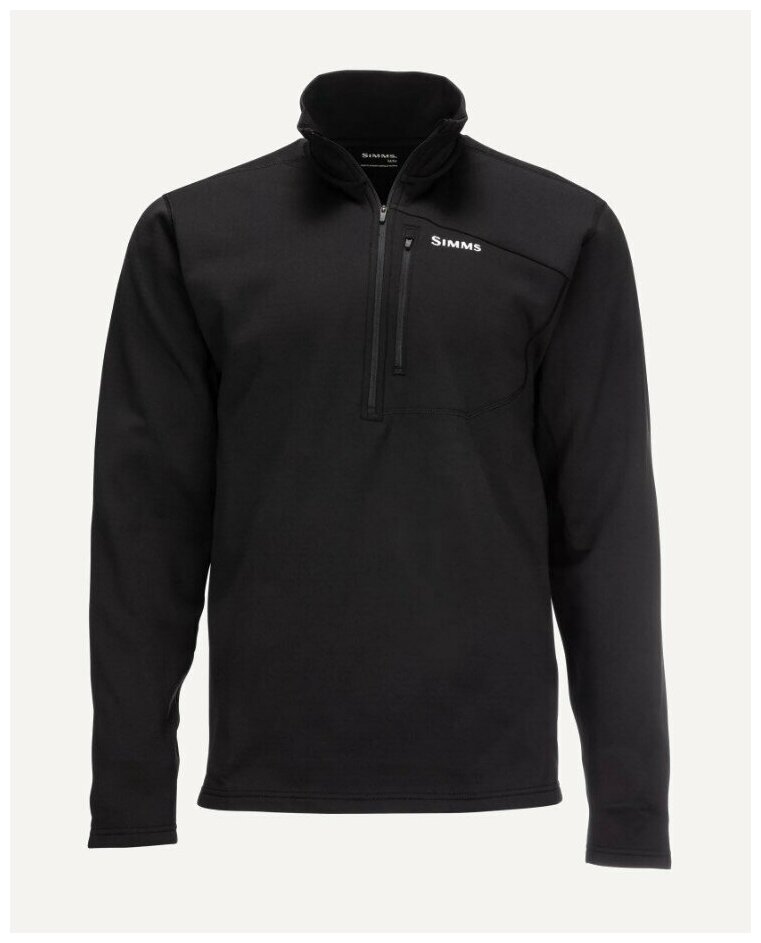 Simms Толстовка Thermal 1/4 Zip Top black, Мужской, XL активный отдых