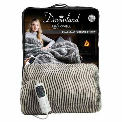 Электроодеяло Dreamland 16711 Intelliheat Faux Fur Heated Throw Zebra Print 120 х 160 см (зебра)