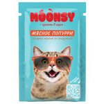 Влажный корм для кошек MOONSY с мясным ассорти (кусочки в соусе) - изображение