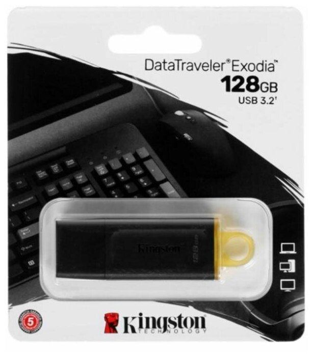 Память USB Flash 128 ГБ Kingston DataTraveler Exodia [DTX/128GB]