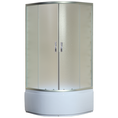 Душевой уголок, Loranto CS8020S, матовое стекло, высокий поддон, 90х90 см, белый