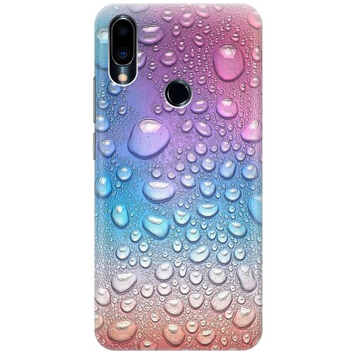 фото Ультратонкий силиконовый чехол-накладка для meizu note 9 с принтом "множество капель" gosso