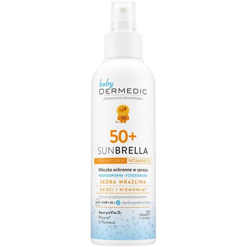 Купить Dermedic Dermedic Sunbrella Baby солнцезащитное молочко-спрей для детей SPF 50, 150 мл