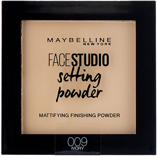 Maybelline New York Face Studio пудра компактная Setting Powder матирующая фиксирующая 1 шт. 009 ivory 9 г