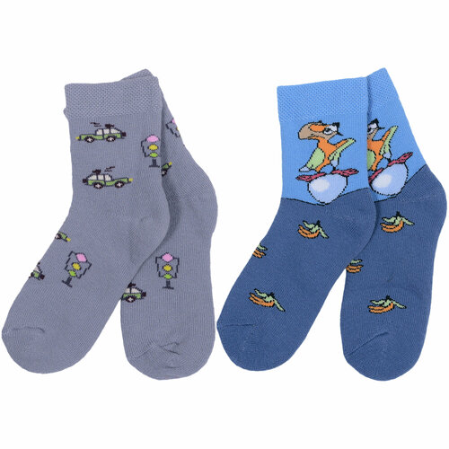 Носки Брестские 2 пары, размер 13-14, серый, синий носков юрий с ловчей птицей по свету