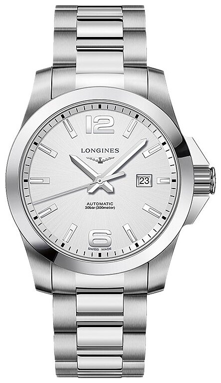 Наручные часы LONGINES Conquest, серебряный