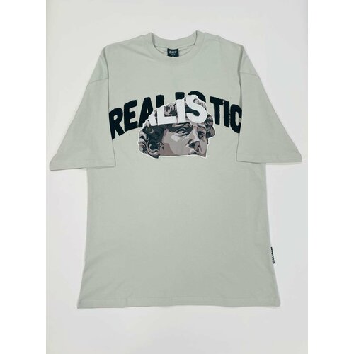 фото Футболка хлопок, размер xxl, серый, серебряный the ghamp