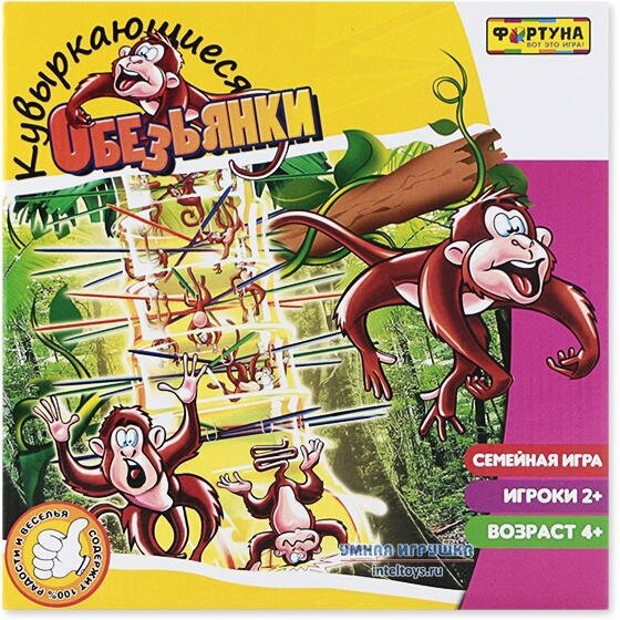 Игра настольная Фортуна, семейная Кувыркающиеся обезьянки - фото №6