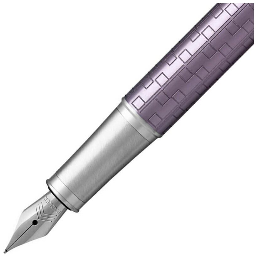 ручка перьевая Parker "IM Premium Brown CT", 0,8 мм, синяя, корпус коричневый - фото №3