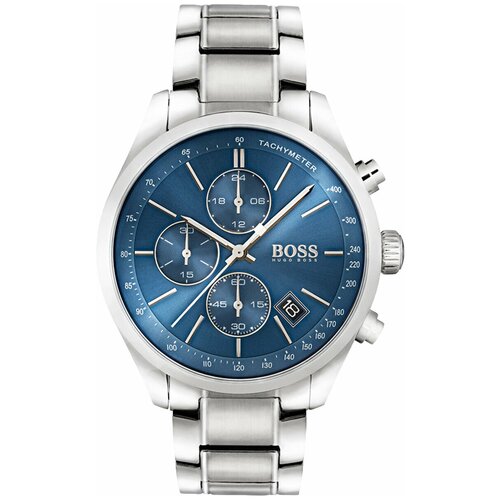 Наручные часы BOSS, серебряный, синий наручные часы boss серебряный синий