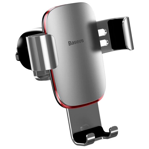 Гравитационный держатель Baseus Metal Age Gravity Car Mount (Suyl-D01/D09/D0G/D0S), серебристый автомобильный держатель baseus metal age gravity car mount красный suyl d09