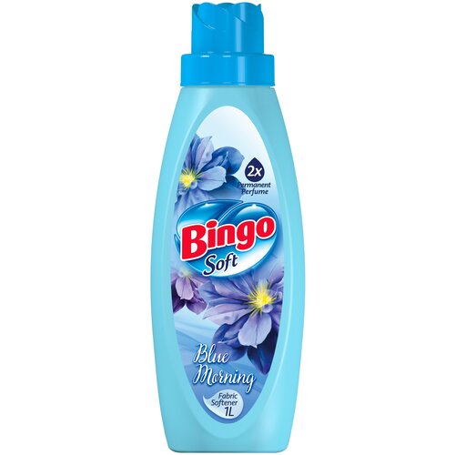 Кондиционер для белья Bingo Soft BLUE MORNING, 1 л.