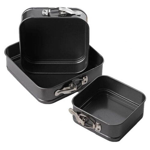 фото Набор форм для выпечки доляна элин. квадрат 18/16/14cm 3шт 3