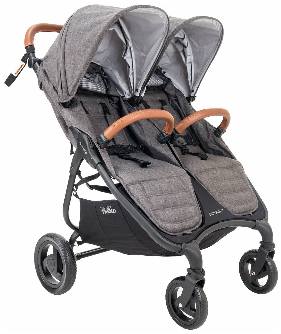 Прогулочная коляска для двойни Valco Baby Snap Duo Trend, Charcoal