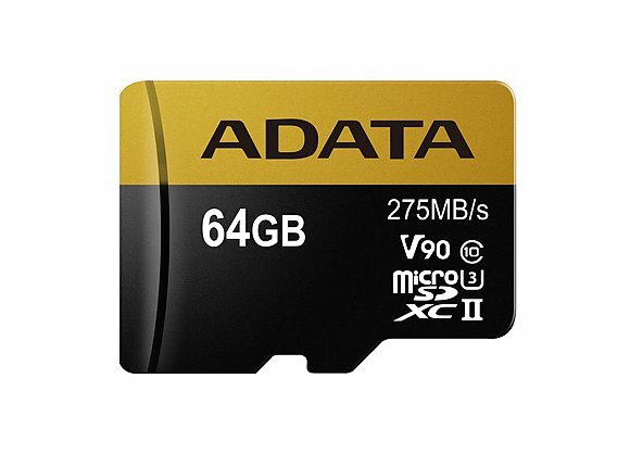 Карта памяти 64GB ADATA Premier ONE microSDXC Class 10 UHS-II U3 V90 275MB/s (SD адаптер) - фото №14