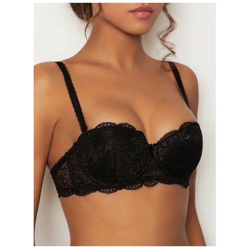 фото Бюстгальтер luce del sole fata, размер 70b (2b), черный