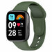 Силиконовый ремешок для Redmi Watch 3 Lite, Redmi Watch 3 Active, темно-зеленый