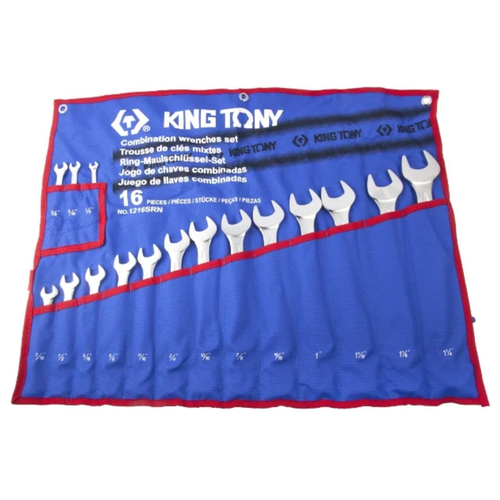 Набор гаечных ключей KING TONY 1216SRN, 16 предм., синий