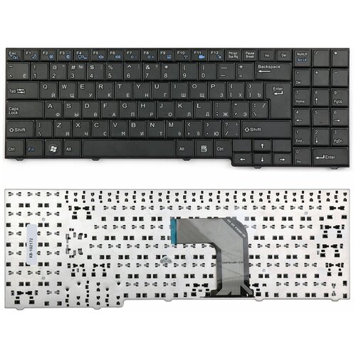 Клавиатура для ноутбука DNS 82B382-FM2028 Черная без рамки 205000₽