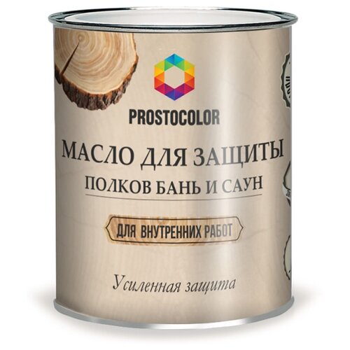 Prostocolor для защиты полков бань и саун, бесцветный, 0.75 л