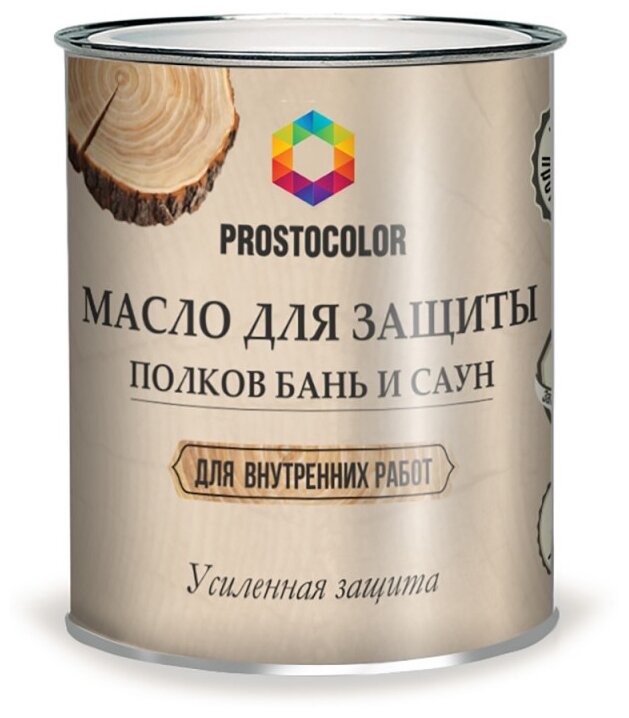 Масло Prostocolor для защиты полков бань и саун, бесцветный, 0.75 л
