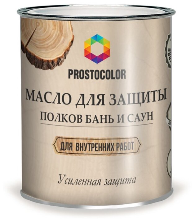 Масло Prostocolor для защиты полков бань и саун