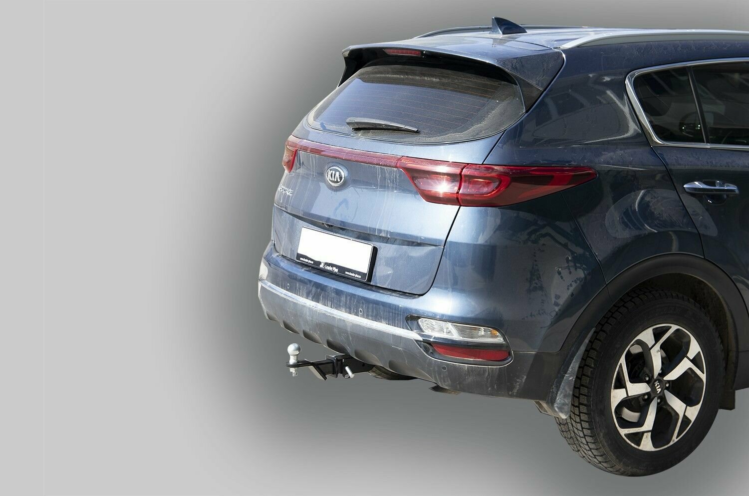 Фаркоп под квадрат Kia Sportage 2018-2022 / Hyundai Tucson 2016-2020 (кроме авто с двс 24 л) (без электрики) Лидер плюс (K124-E)