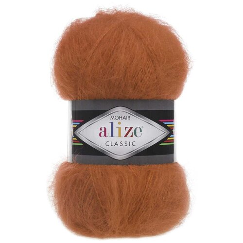 Пряжа Мохер Классик Нью (Mohair Classic New), 25% мохер, 24% шерсть, 51% акрил, упаковка 5шт Alize №цвета: 036