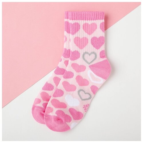 Носки Kaftan размер 14-16, розовый, мультиколор носки kaftan детские 3 пары размер 14 16 розовый