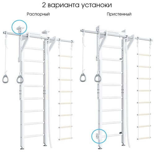 Шведская стенка ROMANA Eco2 (белый)