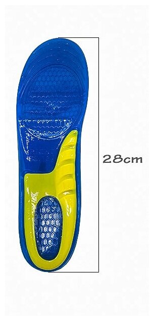 Cтельки для обуви, гелевые стельки для комфорта на каждый день, стельки ортопедические, стельки силиконовые. Размер 36.5/40.5
