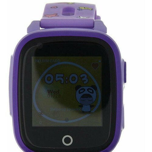 outdoor gps and sports smart watch without bluetooth calling GPS Smart Kids Watch RW33 фиолет