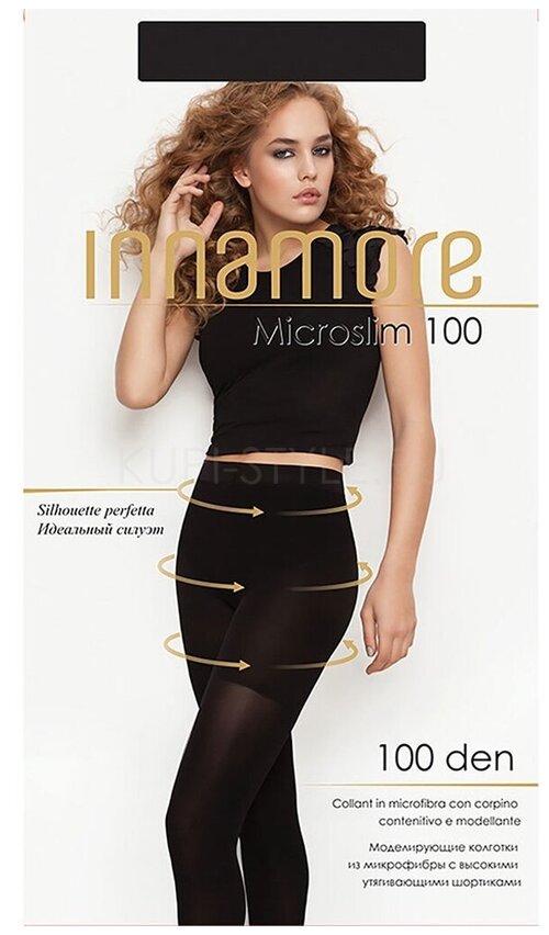 Колготки  Innamore Microslim, 100 den, размер 5, черный