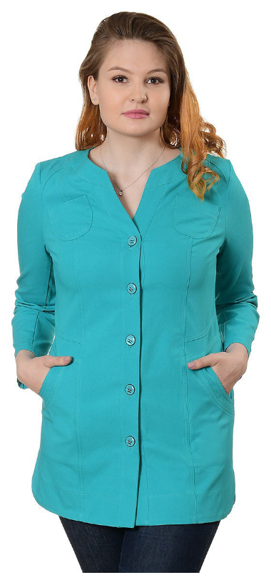 Пиджак E-Line Moda, размер 50, бирюзовый