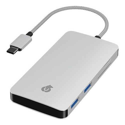 USB-концентратор uBear LINK Hub 7 in 1, разъемов: 7, Silver usb концентратор hyperdrive pro 8 in 2 gn28d разъемов 4 silver
