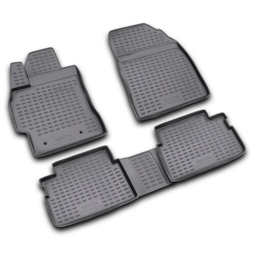 фото Коврики в салон element toyota auris 03/2007-2013, 4 шт. (полиуретан, серые), nlc.48.16.211k