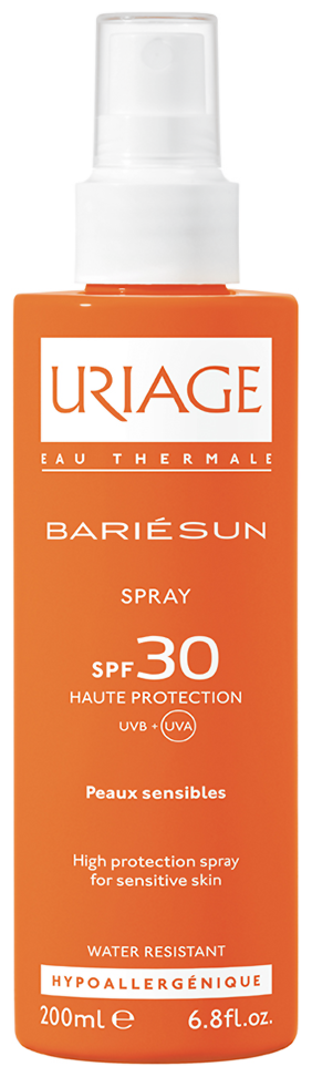 Uriage солнцезащитный водостойкий спрей SPF30 Барьесан 200 мл (Uriage, ) - фото №2