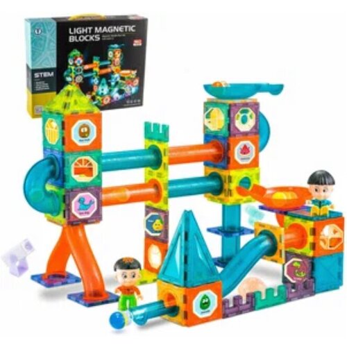 Конструктор магнитный со светом Светящийся Аттракцион