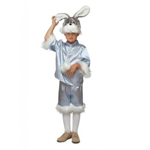 Костюм серого зайца (1717) 104-122 см костюм зайца или детский новогодний костюм зайки серый