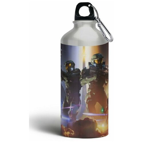 Бутылка фляга спортивная игры Halo 4 (хало 4, мастер чиф) - 6060