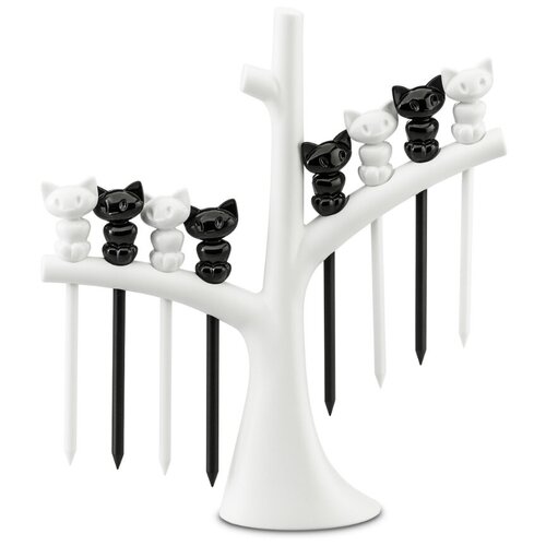 фото Набор из 8 шпажек с держателем miaou koziol
