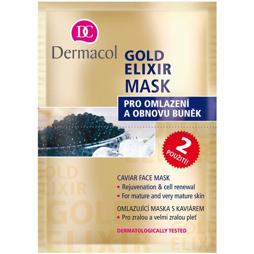 фото Gold elixir - омолаживающая маска с экстрактом икры dermacol