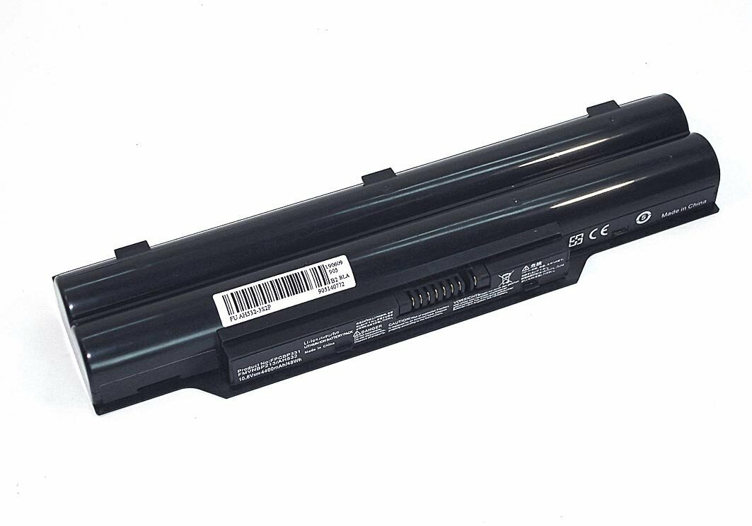 Аккумуляторная батарея для ноутбука Fujitsu LifeBook A532 10.8V 5200mAh AH532-3S2P OEM черная