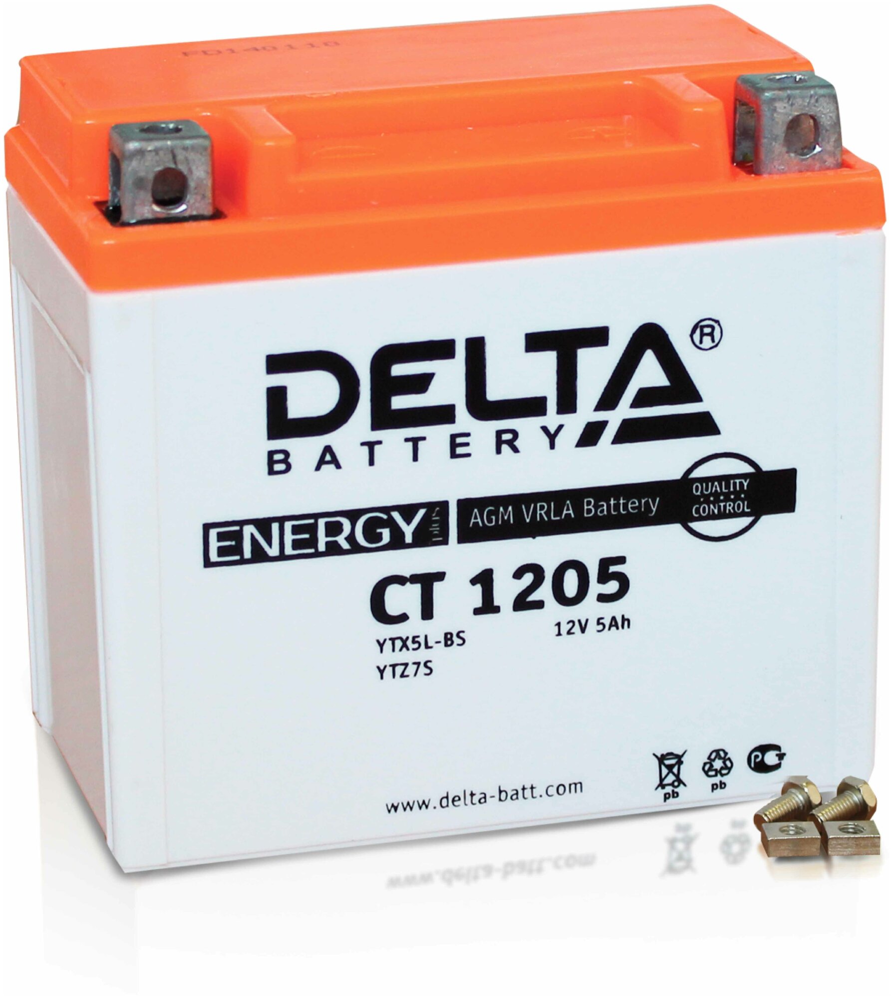 Аккумуляторная батарея Delta CT 1205 (Мото АКБ)