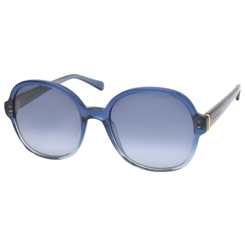 фото Солнцезащитные очки tommy hilfiger, круглые, оправа: пластик, с защитой от уф, градиентные, для женщин, синий