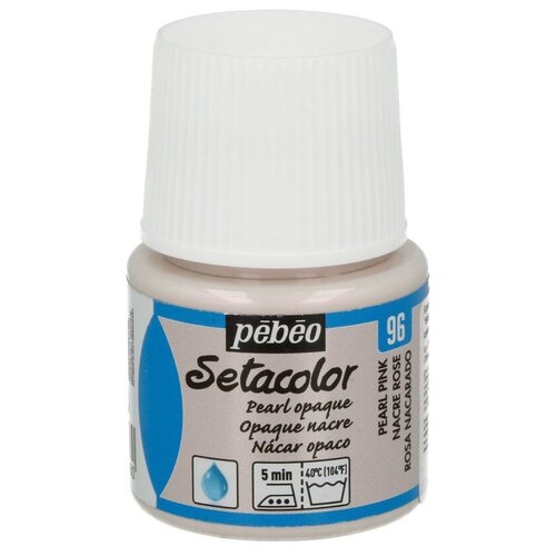 Краски и контуры по ткани PEBEO Краска для темных и светлых тканей перламутровая Setacolor 45 мл 202-096 розовый