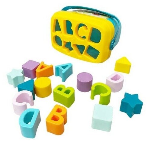 Развивающая игрушка everflo Baby Blocks, голубой/желтый