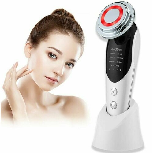 Аппарат для безоперационного RF лифтинга и омоложения кожи лица 7 в 1 белый 159900₽