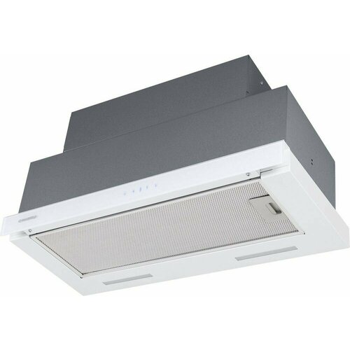 Встраиваемая кухонная вытяжка MAUNFELD Galaxy 60 белое стекло производительность 1050 м3ч сенсорное управление 3539000₽